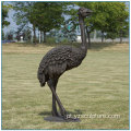 Escultura de jardim africano animais avestruz Bronze